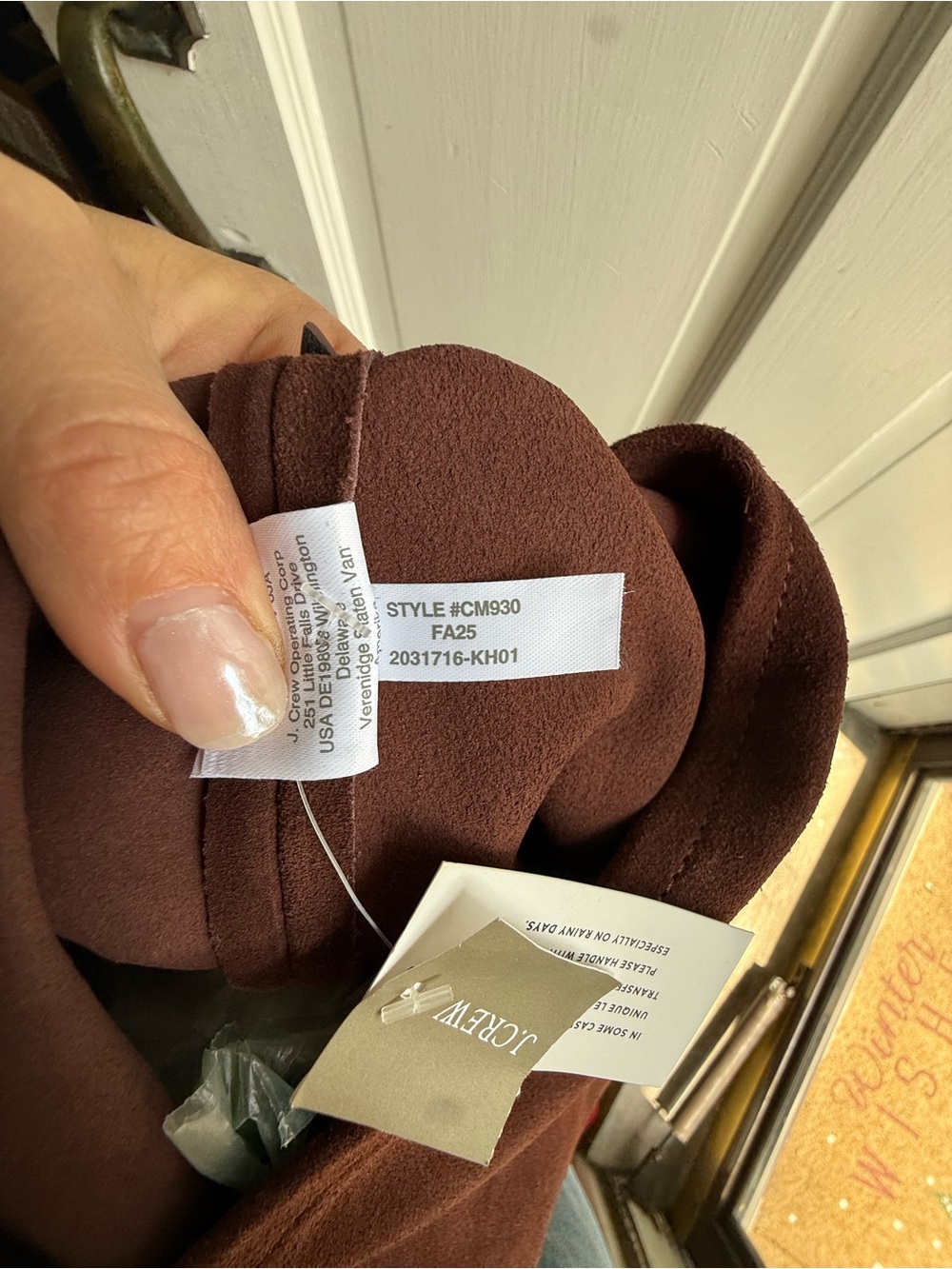 J. Crew Deep Brown Suede Berkeley Bucket Shoulder Tote - Picture 7 of 7